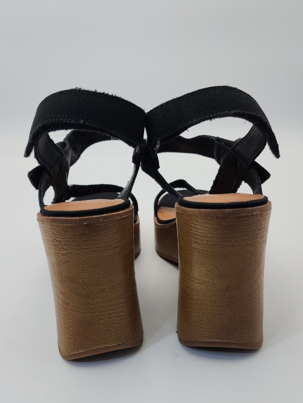 Lucky Brand Demmia Black Canvas Platform Wedge NWOT Size 8 - Picture 4 of 13